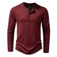 thumbnail image 1 of T-Shirt à Manches Longues pour Hommes Hommes Décontracté Uni Chandail à Manches Longues Col Rond T-Shirt Hauts Blouse T-Shirts pour Hommes Mode Into the Am T-Shirts pour Hommes T-Shirt à Manches Longues, 1 of 9