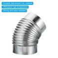 thumbnail image 4 of Unique Bargains 6' OD Coude 45 Degrés Raccord de Conduit HVAC Adaptateur en Fer Galvanisé, 4 of 4