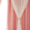 thumbnail image 1 of window curtain sunlight blocking curtain window light blocking curtain window light blocking drape double layer window curtain, 1 of 7