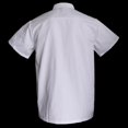 thumbnail image 3 of Men Women Double Breasted Short Sleeve Chef Coat Restaurant Cooker Work Uniforms Cook Uniform 3XL White Short Sleeve, 3 of 9