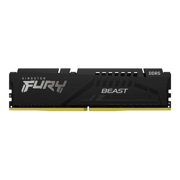 Kingston FURY Beast - DDR5 - module - 16 GB - DIMM 288-pin - 6000 MHz / PC5-48000 - CL36 - 1.35 V - unbuffered - on-die ECC - black