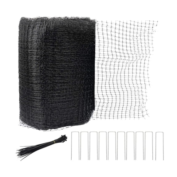 Zorion Deer Fence Netting Garden Fence with Zip Ties with Stakes Heavy Duty Easy to Use 50FT
