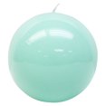 thumbnail image 1 of Bougie en forme de boule vert haute brillance, non parfumée, 1 of 5