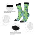 thumbnail image 4 of Balery Motorcycle Riding Dinosaur Pattern Crew Socks Unisex– Soft & Breathable Socks for Men & Women, One-Size Fits Most (US 5-11), Comfortable & Durable for Daily Wear, 4 of 6