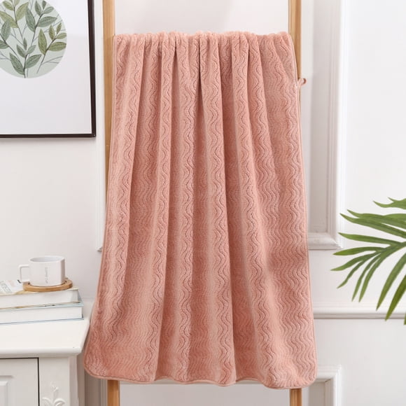 JASKFLY Serviette de Bain en Molleton Corail Douce et Absorbante Serviette de Bain en Molleton Corail 27.56x55.12 Pouces Bleu Foncé Rose Café Orange Kaki, Fournitures de Salle de Bain Bain/polyester, Kaki