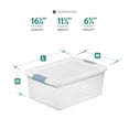thumbnail image 2 of Sterilite Contenant de Rangement en Plastique de 15 Qt avec Couvercle à Loquet, (Lot de 12), 2 of 12