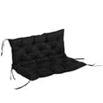 thumbnail image 1 of Outsunny Garden Bench Cushion with Backrest, Non-Slip 2 Seater Soft Pad, 1 of 10