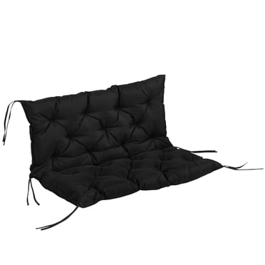 Outsunny Coussin de Banc de Jardin avec Dossier, Coussin Antidérapant Doux pour 2 Places