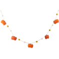 thumbnail image 1 of Way To Celebrate Pumpkin and Pompoms Garland, Length 72 inch,  Orange colour, 1 of 4