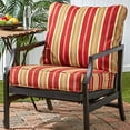 thumbnail image 2 of Greendale Home Fashions 2-Piece Outdoor Deep Seat Cushion Set, Tuscan Stripe, 2 of 5
