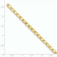 thumbnail image 2 of 14 Carats Or Jaune Poli Double Face Cheville Coeur, 2 of 2