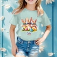 thumbnail image 2 of Chandails pour Tout-Petits Garçons Manches Courtes Tenue de Pâques Imprimé de Pâques Décontracté Col Rond T-Shirts Basiques Chandails Mignons pour Filles 5T, 2 of 4