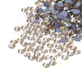 thumbnail image 1 of Uxcell Hotfix Rhinestones Flatback Crystal Glass Gems for Craft Clothes DIY Decoration Gold Champagne 4.8mm, 1 of 5