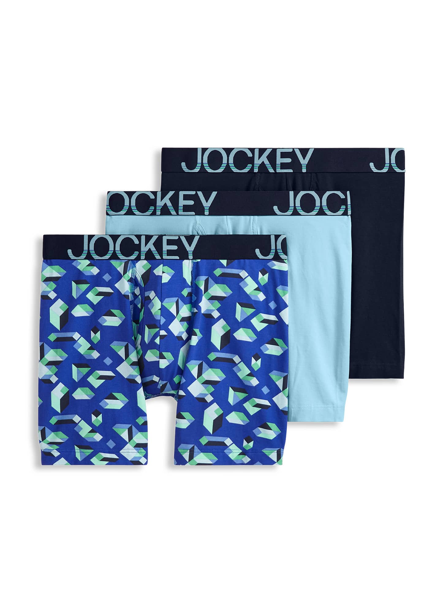 Jockey ActiveStretch 7" Long Leg Boxer Brief - 3 Pack