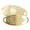 White Filigree | Impact Engraving, variant on MedicEngraved Yellow Gold Stainless Steel Custom Medical Alert Bracelet - 5mm Figaro Link