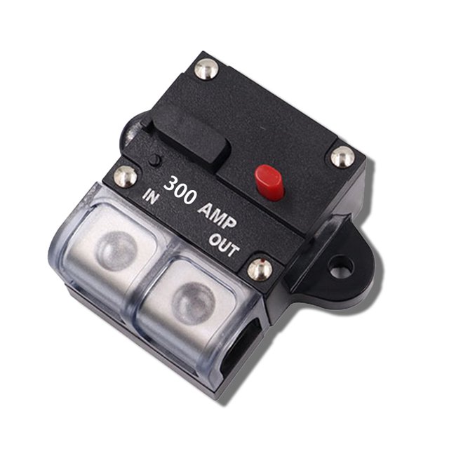 relayinert Plastic Automotive Circuit Breaker Professional Detachable High Conductivity Replacement Speaker Accessories Black Button 300A