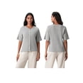 thumbnail image 3 of FOCUSNORM Cardigan Tricoté pour Femmes Automne Manches Mi-Longues Col Rond Couleur Unie Boutonné Tricoté, 3 of 9