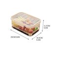 thumbnail image 2 of Cagogo Food Storage Container, Food Grade Plastic Sealed Container for Refrigerator Freezer, Large Rectangular Fresh Keeping Box for Meal Prep, Portable Airtight Container for Outdoor Picnic Lunch, 2 of 2