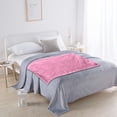 thumbnail image 4 of Flannel Blanket, Super Soft Warm Solid Fleece Blanket Throw Rug Sofa Bedding, 70x100cm Comfortable Machine Washable Velvet Conditioning Blanket Picnic Blanket Easy to Clean, 4 of 5