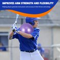 thumbnail image 3 of LIFKOME 4Pcs Round Ball for Connection Hitting Training Softball Training Equipment Pitching, 3 of 5