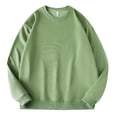 thumbnail image 4 of Ketyyh-chn99 Chandail à Col Rond Léger à Manches Longues pour Homme Chandail à Col Rond pour Homme à Manches Longues Décontracté Chaud en Laine Chandail Vert Pâle,2TG, 4 of 4