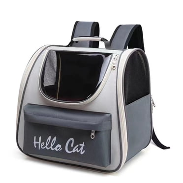 Dvkptbk Pet Carrier Backpack for Cats Dogs and Small Animals, Portable Pet Travel Carrier (Gray)