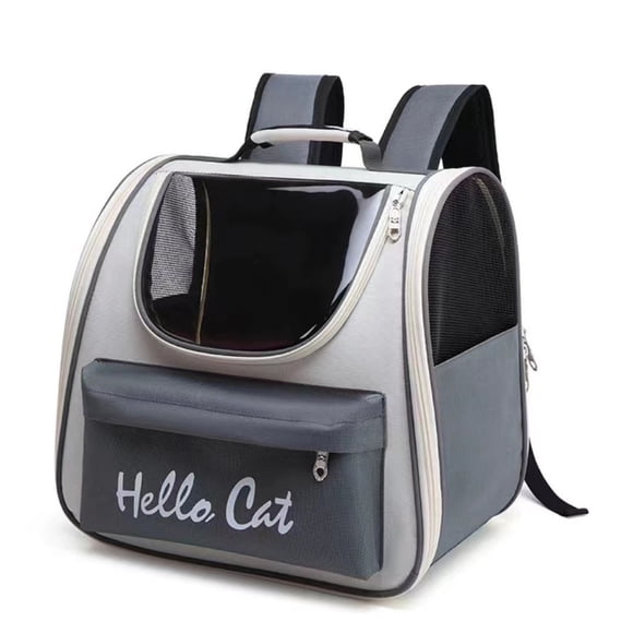 Pvdgvd Outdoor Portable Pet Backpack Breathable Large Capacity Pet Backpack Prime Day Deals Today Clearance 2024 Back To School Supplies Gray