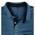 thumbnail image 5 of Penkiiy Mens Long Sleeve T-Shirts Casual Button V Neck Basic Shirts Trendy Solid Color Oversized Tees Tops with Pocket XL Blue, 5 of 5