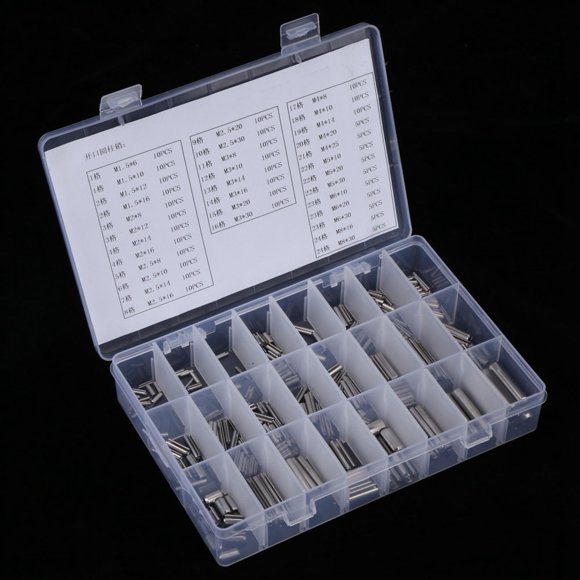 Gupbes Spring Pin M2, Spring Pin Set, 280Pcs Plastic For Industrial Hardware For Automotive, Mechanics, Car Garage