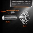 thumbnail image 4 of 5Pack Round Ended Feather Key, 5x5x20mm Carbon Steel Parallel Drive Shaft Keys, 4 of 6