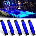 thumbnail image 1 of 5PCS Marine Lights 12V Waterproof Navigation Lights, Anti Collision, , All Weather, Easy Install, Small Size, 120lm, Suitable For Ships, Boats, Kayaks, 1 of 6