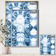 thumbnail image 2 of Indigo watercolor geometrical I - Contemporary Framed Canvas, 2 of 3