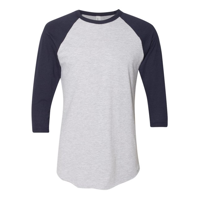 T-shirt Raglan à Manches Trois-Quarts 5050, 2XL, Gris Chiné