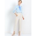 thumbnail image 3 of INSPIRE CHIC Blouse Chemise à Manches Longues de Travail pour Femmes à Col Noué Boutonnée, 3 of 4