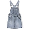 thumbnail image 1 of KIDSCOOL SPACE Little Girls Boys Jeans,Elastic Band Inside Ripped Straight Fit Stretchy Soft Denim Pants,Deep Blue,5-6 Years, 1 of 7