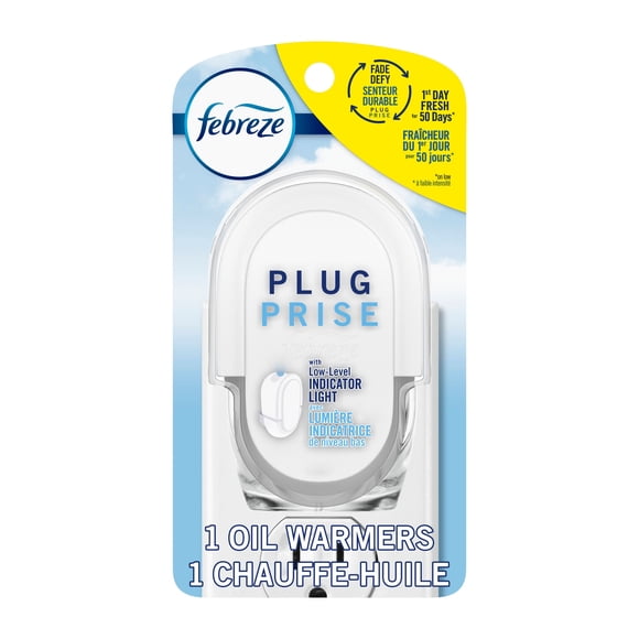Febreze Plug In Air Freshener, Odor-Fighting Scented Oil Warmer Device, 1 Count