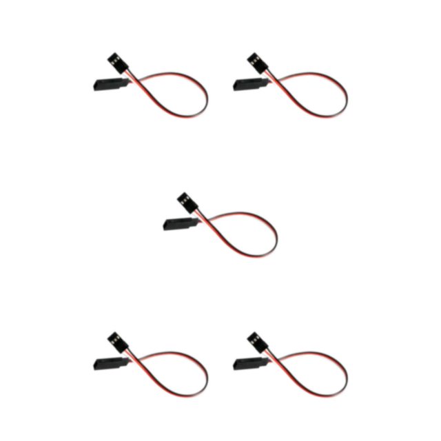 Wweixi Universal Model Extension Cord Wire Connectors - Premium ABS Servo Extension Cable Extension 200MM 5Set
