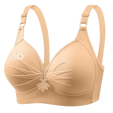 Women's Printed Plus Size Daily Bra Underwear Without Underwire