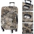 thumbnail image 5 of Travel Luggage Cover Suitcase Protector Fits 18-32 Inch Luggage Wheel Covers Patterned Travel Related Items Flower Luggage Protector Elastic Luggage Anti-scratch Suitcase Cover L, 5 of 5