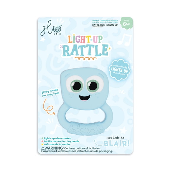 Glo Pals - Light Up Rattle - Blair - Blue