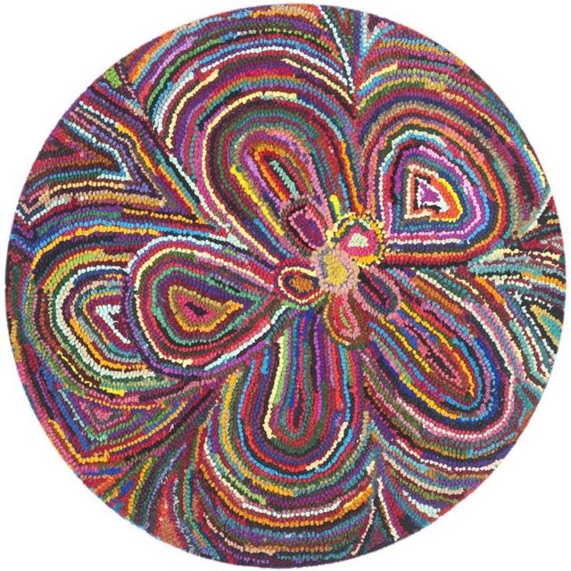Safavieh Nantucket Tapis Contemporain - Rond 4 Pieds