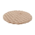thumbnail image 1 of Khaki Earth-Tone Round Rug With Textured Pattern Durable Construction For Entryways #62KbT, 1 of 6