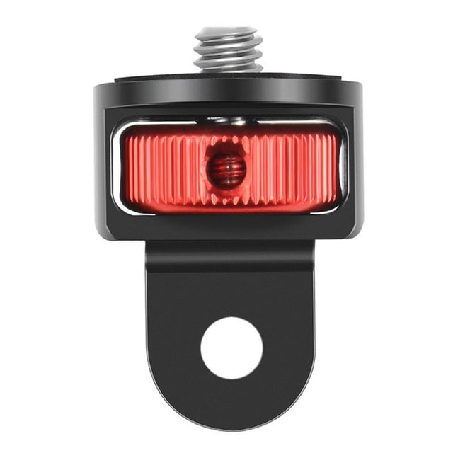 For GoPro HERO Mount to 1/4inch Male Digital Camera Thread Bridge Adapter Red