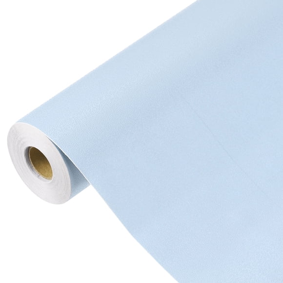 Uxcell Wallpaper Peel and Stick Wallpaper Contact Paper Solid Color Vinyl Self-Adhesive Wall Paper Decorative Sky Blue 590" x 15.7"