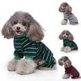 thumbnail image 3 of SIfdSeng Dog Shirts for Medium Dogs Boy Funny Four Seasons Pet Clothes Warm Pajamas Cotton Soft and Comfortable Simple Striped Colorblocking Design Dog Clothes Medium Sized Dog Pet Clothes for Cats, 3 of 8