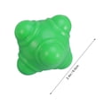 thumbnail image 5 of OULII Balle de Réaction pour Entraînement d'Agilité et Coordination Main-il Vert 1Ensemble, 5 of 5