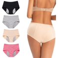 thumbnail image 1 of HSHDLDF Culottes Anti-Fuites Everdries pour Plus de 60 Ans sous-Vêtements Everdries Anti-Fuites pour Femmes Incontinence (4 Pcs L), 1 of 7