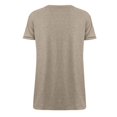 thumbnail image 2 of Birdeem T-Shirt Blouse à Manches Courtes à Col en V Uni pour Femmes, Coupe Ample, 2 of 5