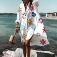 thumbnail image 2 of 2025 Maillot de Bain pour Femmes Blouse de Plage Robes Décontractées pour Femmes Bikini Tenue de Plage Maillot de Bain Plage Robe à Boutons devant, 2 of 7