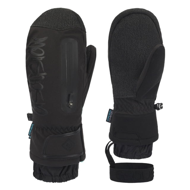 Fgnfyis Ski Gloves with Built-In Wrist Protection Water for Snowboarding and Ski Sports Black